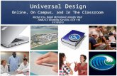 Universal Design Online, On Campus, and In The Classroom Rachel Cox, Ralph McFarland, Jennifer Weir TAMU-CC Disability Services, CCH 116 01/10/2012.