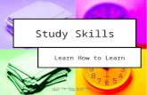 LaSalle High School Science Department Study Skills Study Skills Learn How to Learn.