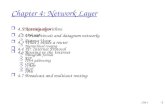 Ch4-1 Chapter 4: Network Layer r 4. 1 Introduction r 4.2 Virtual circuit and datagram networks r 4.3 What’s inside a router r 4.4 IP: Internet Protocol.
