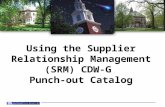 Using the Supplier Relationship Management (SRM) CDW-G Punch-out Catalog.