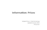 Information: Prices Adapted from J. Scott Armstrong Updated January 2015 Prices-R17.