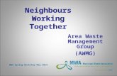 Neighbours Working Together Area Waste Management Group (AWMG) MWA Spring Workshop May 2014.