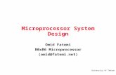 University of Tehran 1 Microprocessor System Design Omid Fatemi 80x86 Microprocessor (omid@fatemi.net)
