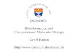 Bioinformatics and Computational Molecular Biology Geoff Barton .