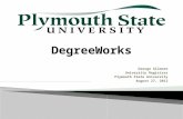 George Gilmore University Registrar Plymouth State University August 27, 2012.
