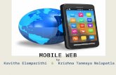 Evolution Traditional Web access through fixed line services. Mobile Web – access web from hand held devices through wireless network or mobile network.