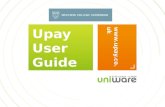 Upay User Guide . WELCOME TO UPAY This guide aims to help you use the upay website. You will receive a welcome email from Wolfson College.