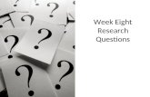 Week Eight Research Questions. Some notes on cw1 and cw2 Cw1 essay requires you to choose a conceptual or methodological approach to apply to a user experience.