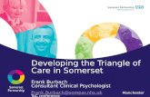 Developing the Triangle of Care in Somerset Frank Burbach Consultant Clinical Psychologist Frank.Burbach@sompar.nhs.ukFrank.Burbach@sompar.nhs.uk Manchester.