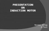 PRESENTATION ON INDUCTION MOTOR Naveen Sihag B.Tech.