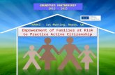 GRUNDTVIG PARTNERSHIP 2013 - 2015 Empowerment of Families at Risk to Practice Active Citizenship THANKS - 1st Meeting, Newry, UK.