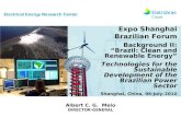 Electrical Energy Research Center - CepelJune 2010 Electrical Energy Research Center Expo Shanghai Brazilian Forum Background II: “Brazil: Clean and Renewable.