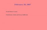 February 20, 2007 Social Dance Crazes Charleston, Lindy and Savoy Ballroom.