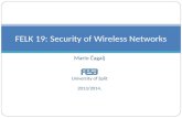 Mario Čagalj University of Split 2013/2014. FELK 19: Security of Wireless Networks.
