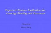 Experts & Novices: Implications for Learning, Teaching and Assessment Mona Birch Eleanor Pusey.