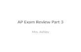 AP Exam Review Part 3 Mrs. Ashley. Core Case Study: Organic Agriculture Is on the Rise Organic agriculture – Crops grown without using synthetic pesticides,