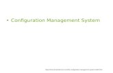 Configuration Management System .