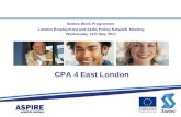 Seetec Work Programme London Employment and Skills Policy Network Meeting Wednesday 11th May 2011 CPA 4 East London.