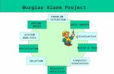 Systems Approach Burglar Alarm Project PROBLEM SITUATION DESIGN BRIEF SYSTEM ANALYSIS SPECIFICATION SOLUTION Resource Selection Build & Test Computer Simulation.