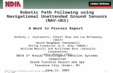 NDIA 3 rd Annual Intelligent Vehicle Systems Symposium, June 9 - 12, 2003 1 Robotic Path Following using Navigational Unattended Ground Sensors (NAV-UGS)