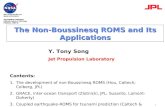 1 The Non-Boussinesq ROMS and Its Applications Y. Tony Song Jet Propulsion Laboratory Contents: 1.The development of non-Boussinesq ROMS (Hou, Caltech;