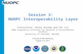 Session 3: NUOPC Interoperability Layer Instructors: Rocky Dunlap and Fei Liu NOAA Cooperative Institute for Research in Environmental Sciences University.