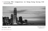 0  October 2014  Listing PRC Companies in Hong Kong Using VIE Structures.