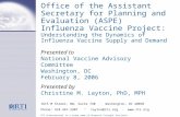 Office of the Assistant Secretary for Planning and Evaluation (ASPE) Influenza Vaccine Project: Understanding the Dynamics of Influenza Vaccine Supply.