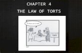 CHAPTER 4 THE LAW OF TORTS. TORT Book definition: private wrong committed by one person against another Interference with another’s rights either by an.