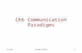3/1/01CSC309 Miller1 Ch6 Communication Paradigms.