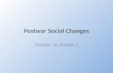 Postwar Social Changes Chapter 16, Section 1. The Roaring Twenties.