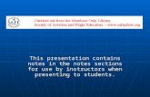 This presentation contains notes in the notes sections for use by instructors when presenting to students.