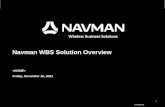 Confidential 0 Navman WBS Solution Overview Tuesday, September 01, 2015.