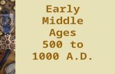 Early Middle Ages 500 to 1000 A.D.. Warm up Greece/Rome Test: Turn in packets Textbook worksheet Begin notes Early Middle Ages notes on invaders and Charlemagne.