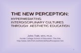 1 THE NEW PERCEPTION: John Toth, MFA, Ph.D. Hunter College School of Education: The Arts  John Toth, MFA,