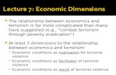 The relationship between economics and terrorism is far more complicated than many have suggested (e.g., “combat terrorism through poverty eradication”)