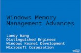 Landy Wang Distinguished Engineer Windows Kernel Development Microsoft Corporation.