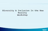 Diversity & Inclusion In the New Reality Workshop.