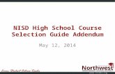 NISD High School Course Selection Guide Addendum May 12, 2014.