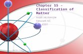 Chapter 15 – Classification of Matter Chem-Phys, Chapter 15 Page 1.