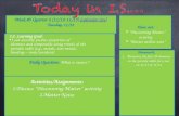Week #5 Quarter 2 (11/12-11/15) (calendar site) (calendar site) Tuesday, 11/12 Have out:  “Discovering Matter” activity  “Matter outline note” Activities/Assignments: