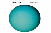 Chapter 7 : Mentos. Chapter 7 The Jovian Planets.