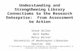 Understanding and Strengthening Library Connections to the Research Enterprise: From Assessment to Action Steve Hiller Neil Rambo Betsy Wilson University.