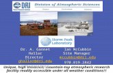 Unique, high elevation, mountain-top atmospheric research facility readily accessible under all weather conditions!!! Dr. A. Gannet Hallar Director ghallar@dri.edu.