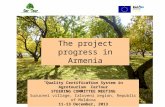 “Quality Certification System in Agrotourism” CerTour STEERING COMMITTEE MEETING Suruceni village, Ialoveni region, Republic of Moldova 11-13 December,