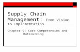 Supply Chain Management: From Vision to Implementation Chapter 9: Core Competencies and Outsourcing.