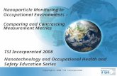 Copyright© 2008 TSI Incorporated Nanoparticle Monitoring in Occupational Environments – Comparing and Contrasting Measurement Metrics TSI Incorporated.