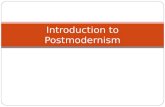 Introduction to Postmodernism. Questions  What is postmodernism? 2.Why should we care about it? 3.Have you received a modern or postmodern education?