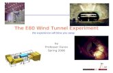 The E80 Wind Tunnel Experiment by Professor Duron Spring 2006 the experience will blow you away.
