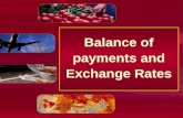 Balance of payments and Exchange Rates. Balance of payments & exchange rates The balance of payments account Example of UK balance of payments The balance.